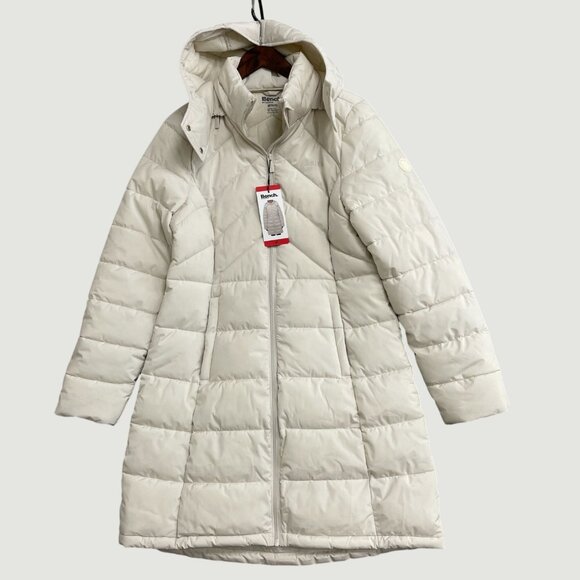 NEW Bench Women's M White Removable Hooded Puffer Coat Full Zip - Picture 5 of 15
